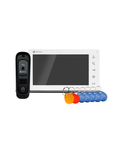 Leader 2.0 IK-7.0 (w+b). Комплект видеодомофона. Optimus в Хасавюрте