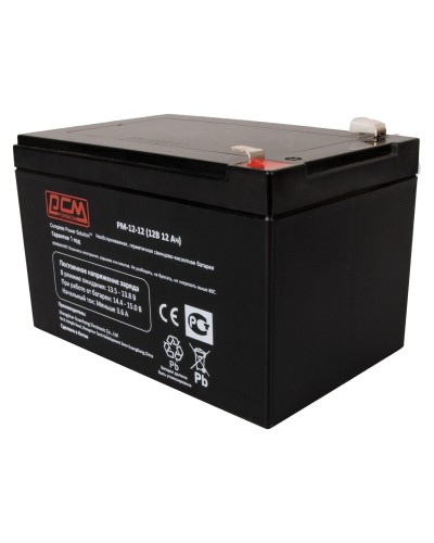 PM-12-12. Аккумулятор герметичный свинцово-кислотный. POWERCOM в Хасавюрте
