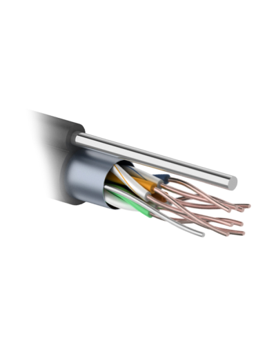 F/UTP 4PR 24AWG CAT5e 305м OUTDOOR+ТРОС*1. PROCONNECT (01-0155). Кабель «витая пара» (LAN) для структурированных систем связи. PROCONNECT в Хасавюрте