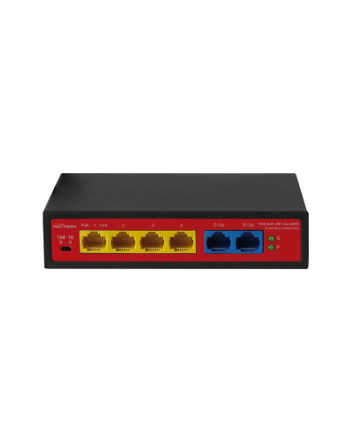 PND-04P-2M Lite (48W). Коммутатор неуправляемый 6-портовый с функцией PoE. Polyvision в Хасавюрте