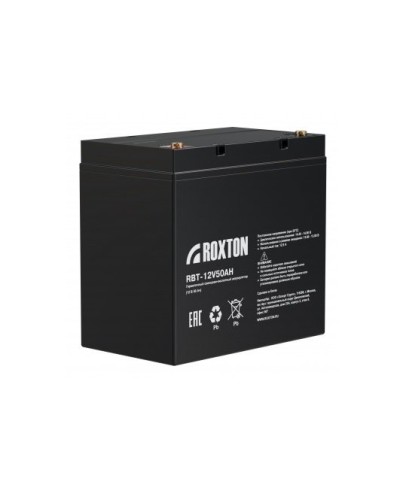 RBT-12V50AH. Аккумулятор герметичный свинцово-кислотный. ROXTON в Хасавюрте