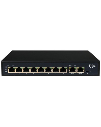RVi-1NS08F-2T (1G). Коммутатор с питанием по PoE. RVi в Хасавюрте