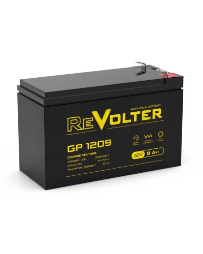 Revolter GP 1209. Аккумулятор автомобильный герметичный свинцово-кислотный. Revolter в Хасавюрте