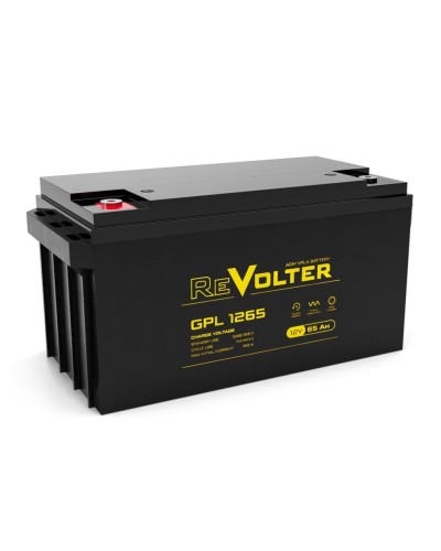 Revolter GPL 1265. Аккумулятор автомобильный герметичный свинцово-кислотный. Revolter в Хасавюрте