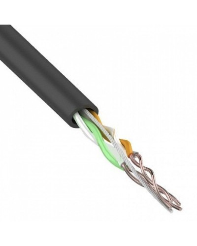 U/UTP, CAT 5e, PE, 2PR, 24AWG, OUTDOOR, SOLID, черный, 305м, REXANT (01-0025). Кабель «витая пара» (LAN) для структурированных систем связи. Rexant в Хасавюрте