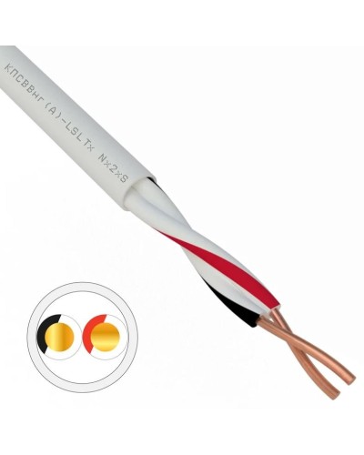 КПСВВнг(А)-LSLTx 1х2х1,5 REXANT (01-4873). Кабель для систем передачи данных пониженной пожароопасности c низким дымо- и газовыделением, с низкой токсичностью продуктов горения. Rexant в Хасавюрте