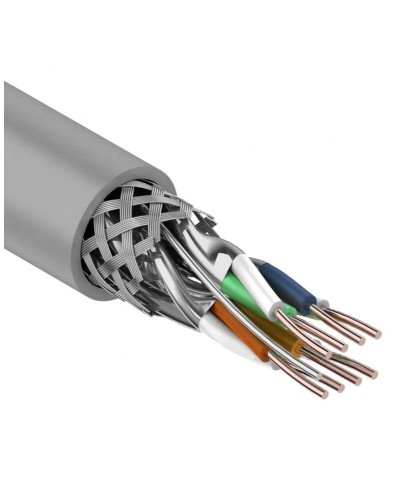 S/FTP, CAT 7, PVC, 4PR, 23AWG, INDOOR, SOLID, серый, 305 м, REXANT (01-0542). Кабель «витая пара» (LAN) для структурированных систем связи. Rexant в Хасавюрте