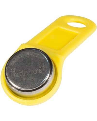 DS 1990А-F5 (желтый). Ключ электронный Touch Memory с держателем. SLINEX в Хасавюрте