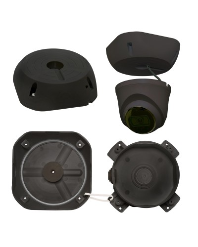 МК-4 PRO (цвет черный). Монтажная коробка для крепления уличных видеокамер. SLT в Хасавюрте