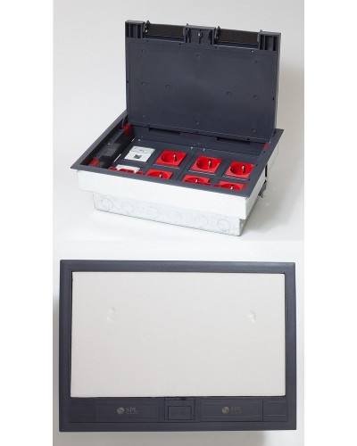 Люк на 8 постов (45х45), металл/пластик, с металлической коробкой, IP40 (300009). Люк. SPL в Хасавюрте