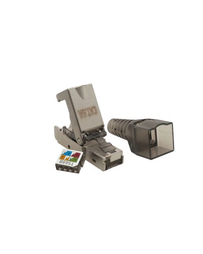 Коннектор 8P8C STP 6A (RJ-45) безынструментальный (10-0240). Разъем RJ-45. SUPRLAN в Хасавюрте