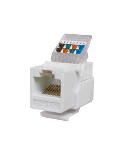 Модуль-вставка Keystone Кат5е, без.инстр.зад, белый UTP (10-0312): Вставка Keystone Jack RJ-45 в Хасавюрте
