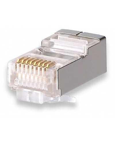 Коннекторы 8P8C FTP Cat.5e 3U (RJ-45) (100шт) (10-0201). Разъем RJ-45. SUPRLAN в Хасавюрте