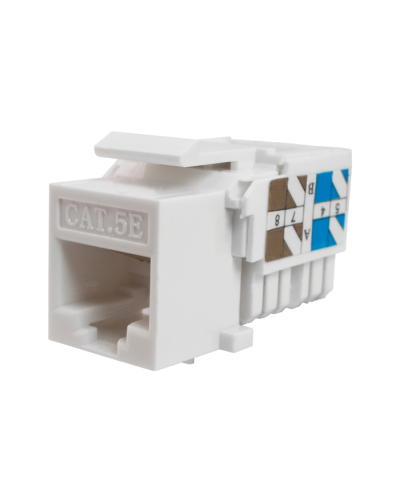 Модуль-вставка Keystone Кат5е, инстр.зад, белый UTP (10-0313): Вставка Keystone Jack RJ-45 в Хасавюрте