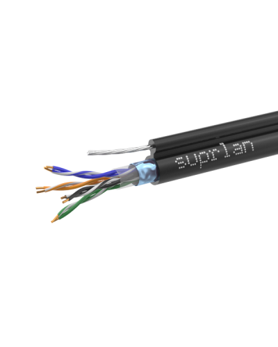 FTP Cat.5e 4x2xAWG24 Cu PE Outdoor T-FG8 (трос) Median (01-1035-1). Кабель «витая пара» (LAN) для структурированных систем связи. SUPRLAN в Хасавюрте