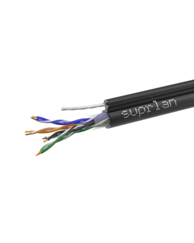 UTP Cat.5e 4x2xAWG24 Cu PE Outdoor T-FG8 (трос) Standard (01-0322-1). Кабель «витая пара» (LAN) для структурированных систем связи. SUPRLAN в Хасавюрте