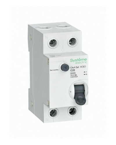 City9 Set 1P+N С 20А 4.5kA 30мА A 230В (C9D55620). Автоматический выключатель дифференциального тока. Systeme Electric в Хасавюрте