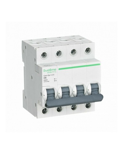 City9 Set 4P 6А 4.5kA С (C9F34406). Автоматический выключатель. Systeme Electric в Хасавюрте