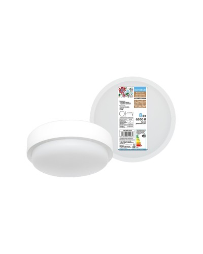 ДПП 3901 8Вт 6500К IP65 белый круг (SQ0366-0148). Светодиодный светильник LED. TDM ЕLECTRIC в Хасавюрте