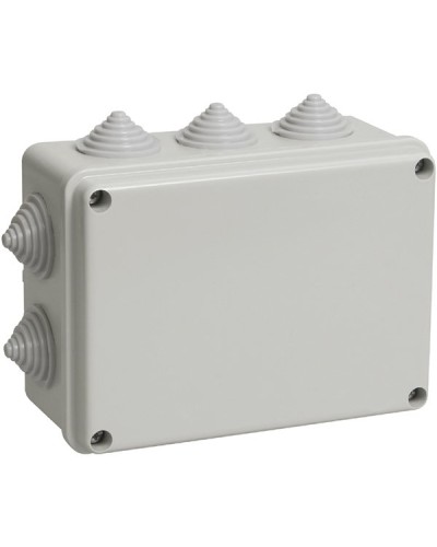 Коробка ОП 190х140х70мм, крышка, IP55, 10 гермовводов (SQ1401-1244). Распаячная коробка. TDM ЕLECTRIC в Хасавюрте
