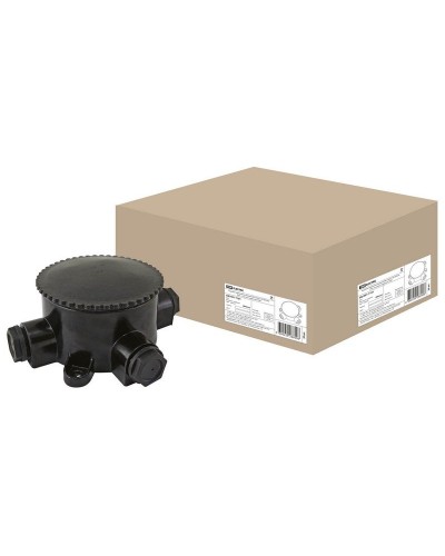 КЭМ 2-660-3 ОП D95мм IP65, 3-х рожковая (карболит) TDM (SQ1401-1101). Коробка электромонтажная. TDM ЕLECTRIC в Хасавюрте