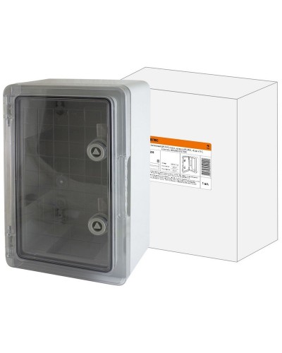 ЩМП-0-3, прозрачная крышка ABS, IP65, 400x300x170. Бокс пластиковый антивандальный. TDM ЕLECTRIC в Хасавюрте