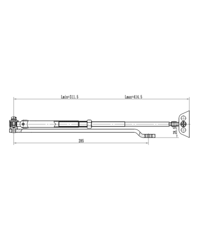 Рычаг-503 LONG. Рычаг удлиненный для доводчиков. VIZIT в Хасавюрте
