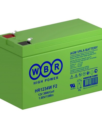 WBR HR1234W F2. Аккумулятор герметичный свинцово-кислотный. WBR в Хасавюрте