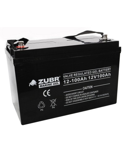 ZUBR MARINE GEL NPG 12-100 (12V, 100Ah). Аккумулятор герметичный свинцово-кислотный. ZUBR в Хасавюрте