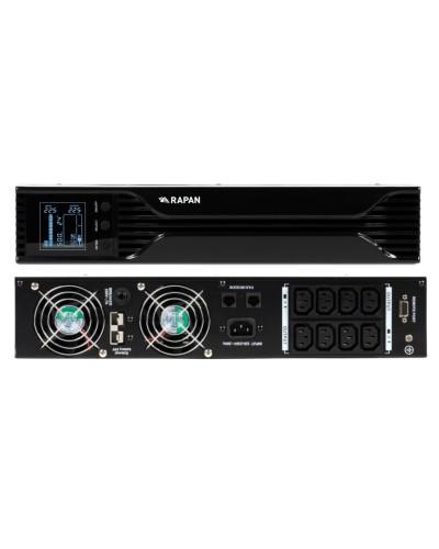RAPAN-UPS 1000 RACK+2х9Ah (RAPAN-UPS 1000-RACK-IN-2х9-E) (8958). Бесперебойный источник питания. Бастион в Хасавюрте
