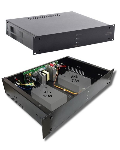 СКАТ-1200У RACK (СКАТ ИБП-12/7-2x17-RACK) (2141). Источник вторичного электропитания резервированный. Бастион в Хасавюрте