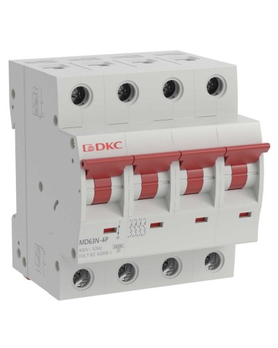 YON max MD63N 4P 6А 6кА C (MD63N-4PC6). Автоматический выключатель. ДКС в Хасавюрте
