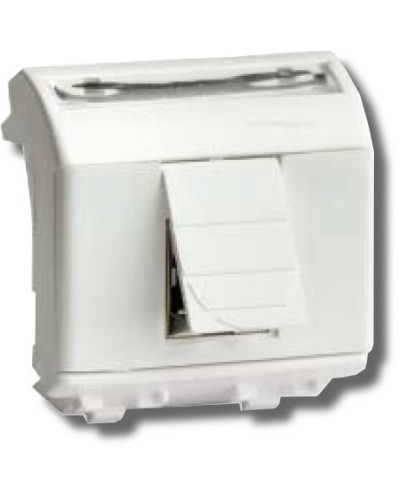 Розетка RJ-45 Brava 2 модуля белая (76450B): Розетка компьютерная с двумя разъёмами в Хасавюрте