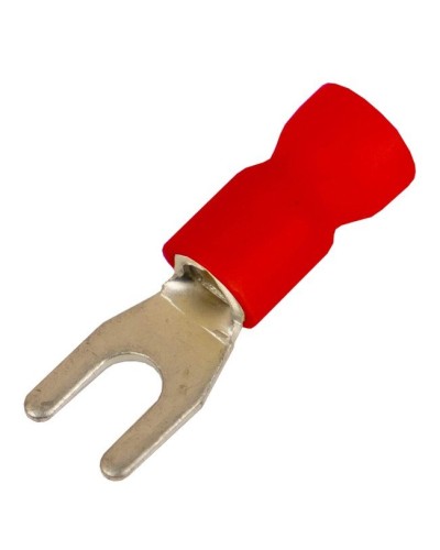 Наконечник вилочный НВИ 0,25-1,5 М4 (D4,3мм) (100 шт) (2A14P-EE-PVC). Наконечник вилочный с изолированным фланцем ПВХ. ДКС в Хасавюрте