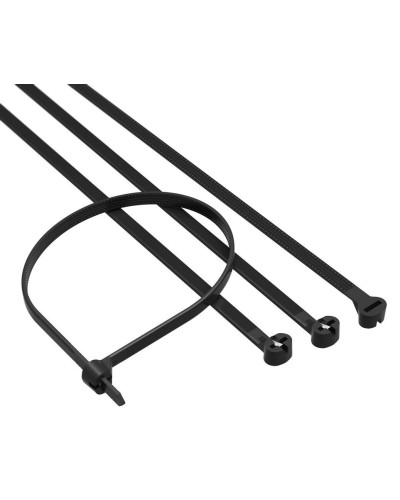 Хомут 2,5x100 P6.6, черный (100шт) (21303SR): Хомут с двойным замком в Хасавюрте