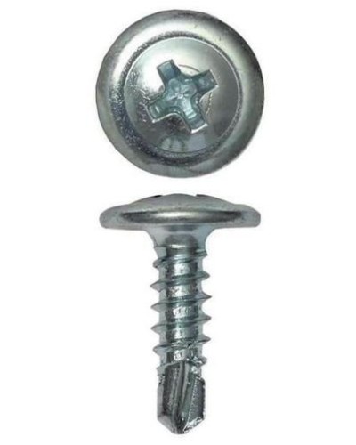Саморез с пресс-шайбой 4.2х19 со сверлом (200 шт) (CM274019). Саморез с пресс-шайбой. ДКС в Хасавюрте