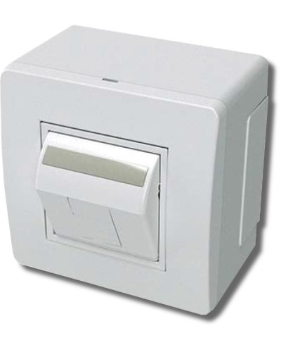 Коробка в сборе с 1 розеткой RJ45, кат.5е, белая (10665): Коробка в сборе в Хасавюрте