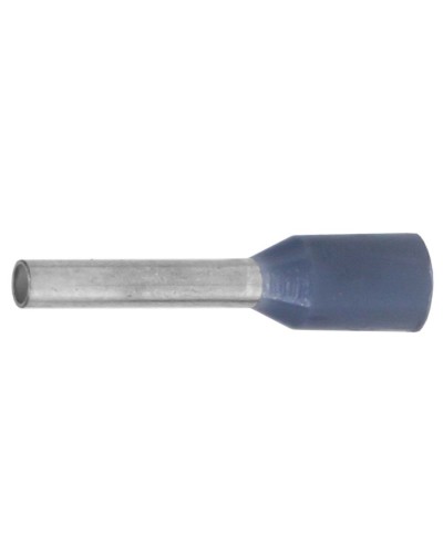 Наконечник-гильза НШВИ 0.75-12, серый (100 шт) (IF0.75-12GR). Наконечник-гильза с изолированным фланцем. ДКС в Хасавюрте