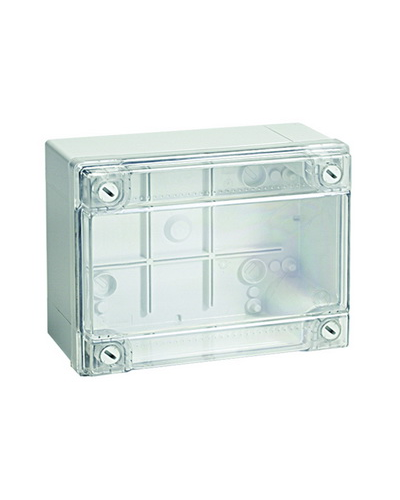 Коробка ответвительная с гладкими стенками, IP56, 380х300х120 (54420). Коробка ответвительная с гладкими стенками и прозрачной крышкой. ДКС в Хасавюрте