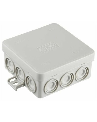 Коробка JBL085 85х85х38, 12 вых., 2P (0,15...4мм²) серая (43455HF-GR). Коробка монтажная, огнестойкая, без галогена. Экопласт в Хасавюрте
