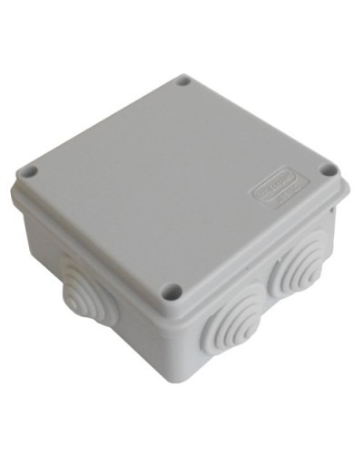 Коробка JBS100 100х100х55, 6 вых., 4P (1,5…6мм²) серая (43207HF-GR). Коробка монтажная, огнестойкая, без галогена. Экопласт в Хасавюрте