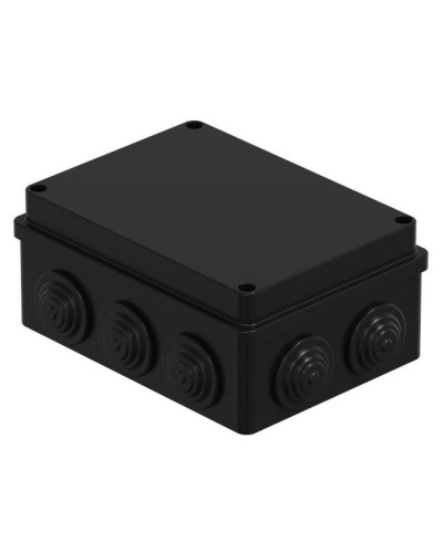Коробка JBS150 150х110х70, 10 вых., IP55, черная (44009BL-1). Коробка монтажная. Экопласт в Хасавюрте