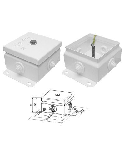 КМ IP55-1010 (без DIN рейки). Коробка монтажная электротехническая. Гефест в Хасавюрте