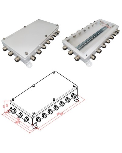 КМ IP66-2040. Коробка монтажная электротехническая. Гефест в Хасавюрте