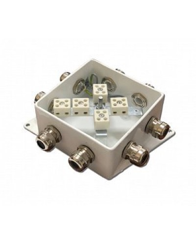 КМ-О (10к*10,0)-IP66-120х120, пять вводов: Коробка монтажная огнестойкая в Хасавюрте