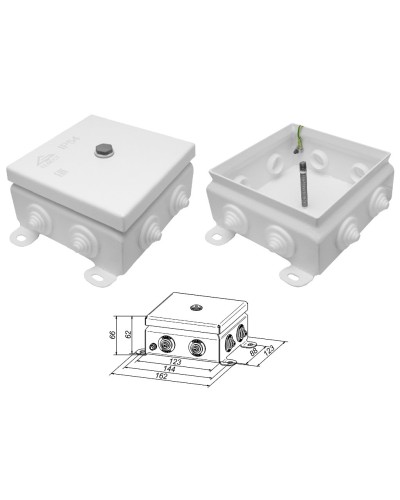 КМ IP55-1212. Коробка монтажная электротехническая. Гефест в Хасавюрте