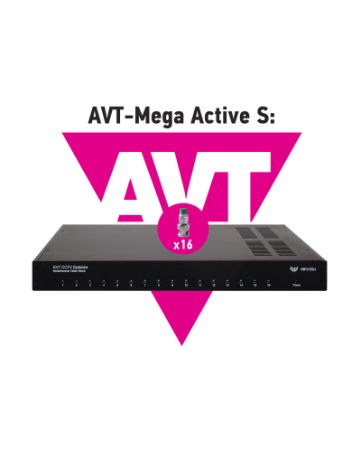 AVT-Mega Active S. 16-ти канальный комплект для передачи AHD/CVI/TVI 5Mp/4Mp/1080p. Инфотех в Хасавюрте