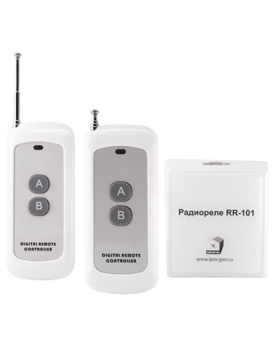 RR-101 + 2 пульта, 250-950 метров, двойное питание 12В и 220В. Комплект радиореле. ИПРо в Хасавюрте