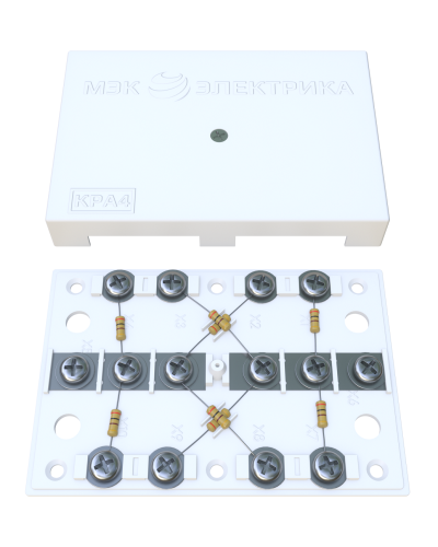 KRA-4 300 Om white (MEC42103). Коробка на 4 абонента. МЭК-Электрика в Хасавюрте