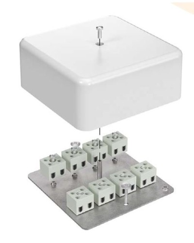 Коробка огнестойкая 103х103х45 для кабель-канала (40-0470-FR6.0-6). Коробка огнестойкая для кабель-канала. Промрукав в Хасавюрте